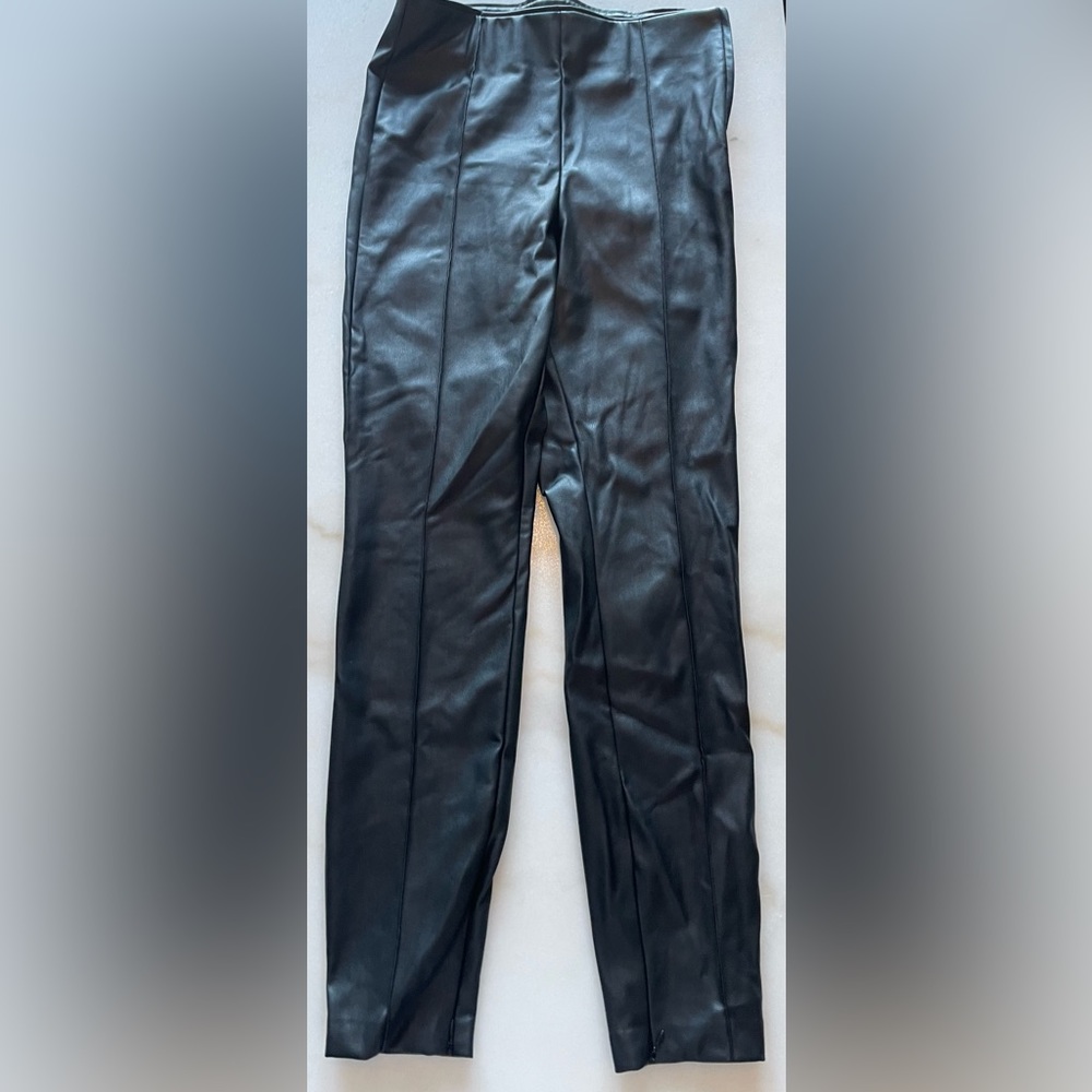 Faux leather pants/leggings from Zara